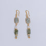 Sherwood Bridge Diamonds Labradorite, Pearl Drop Earrings
