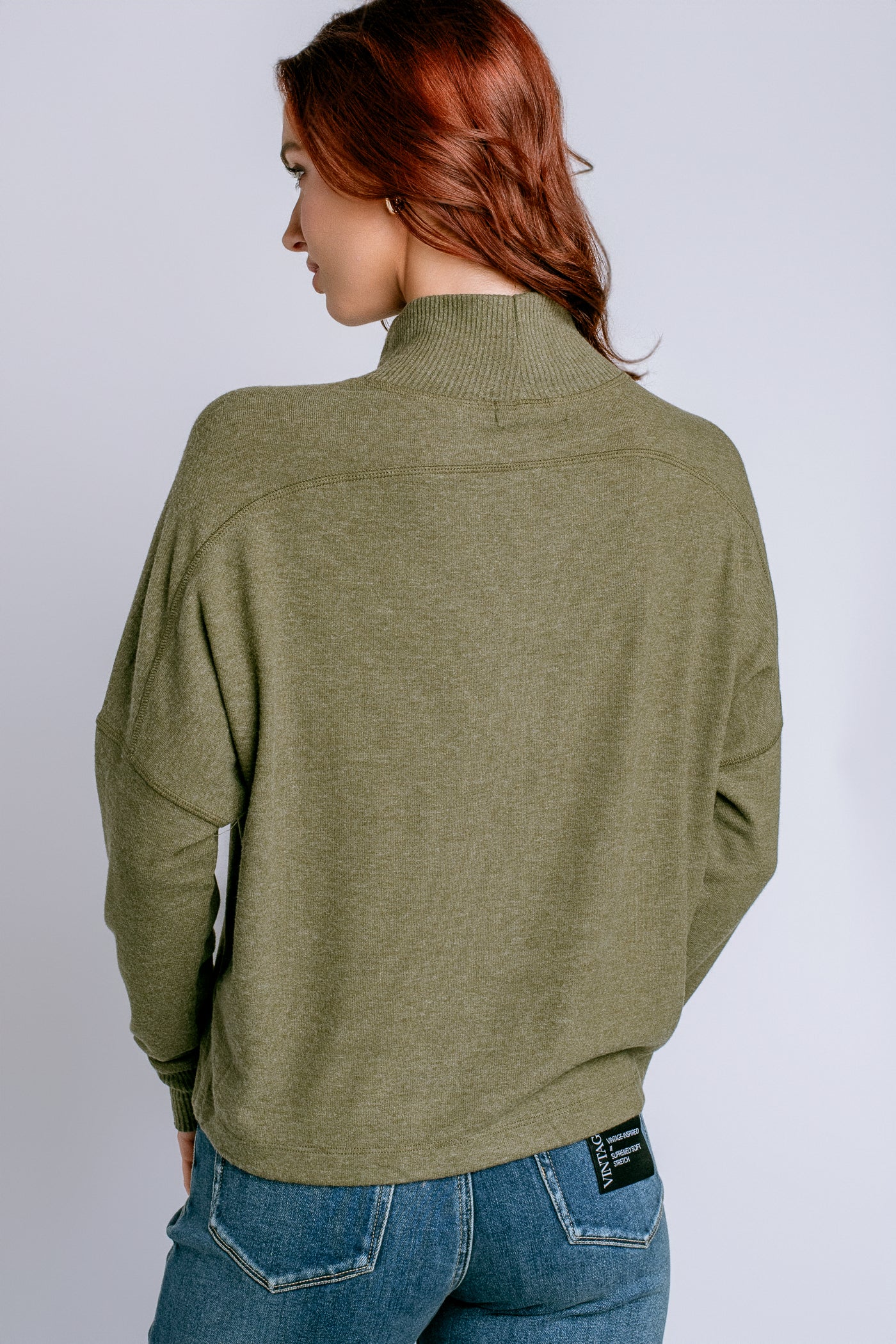 Michael Stars Frida Mock Neck Top