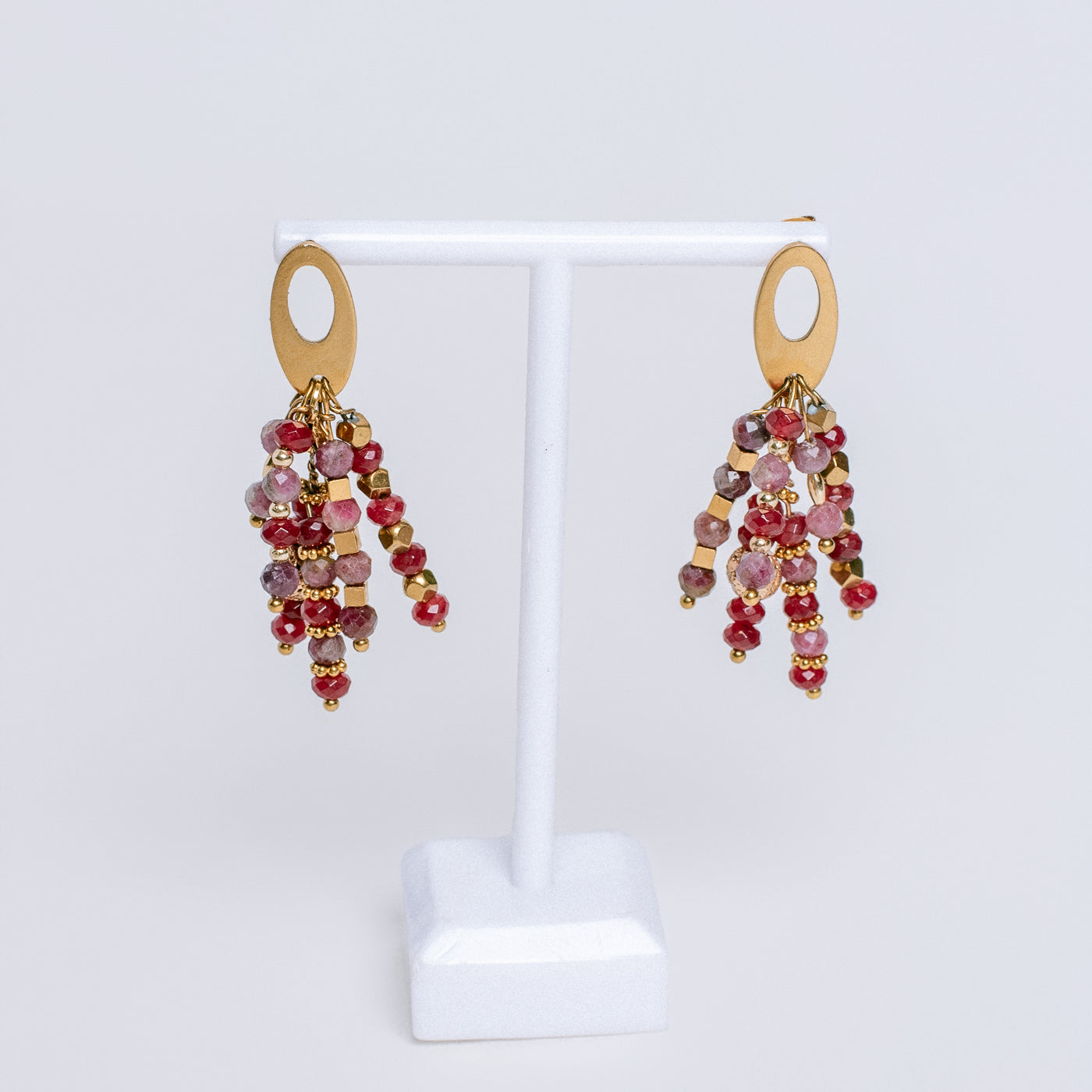 Sherwood Bridge Diamonds Garnet & Tourmaline Earrings