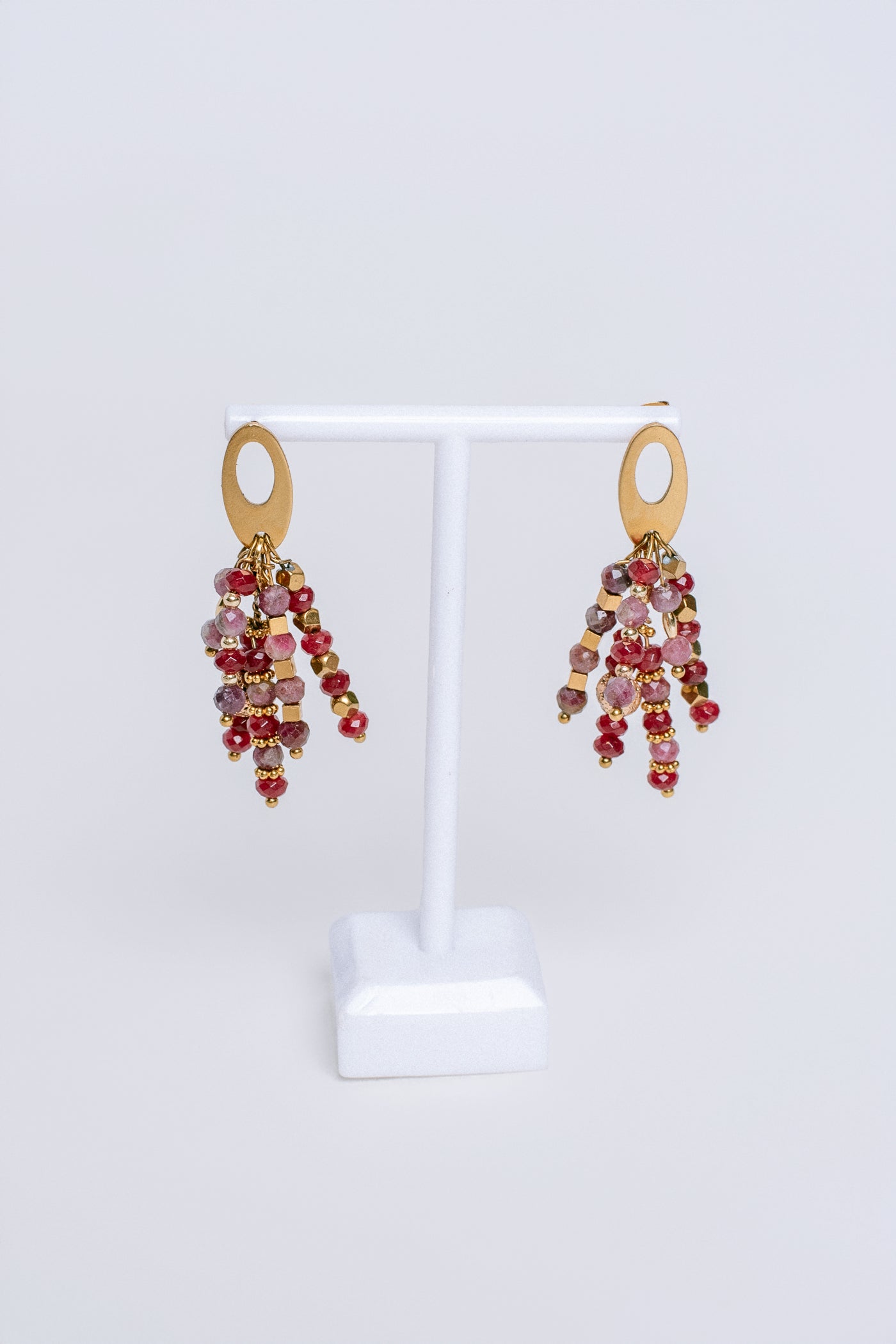 Sherwood Bridge Diamonds Garnet & Tourmaline Earrings