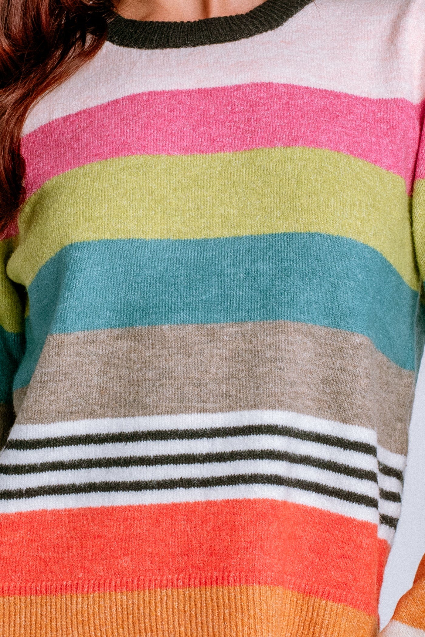 Michael Stars Irene Stripe Crew Neck Pullover