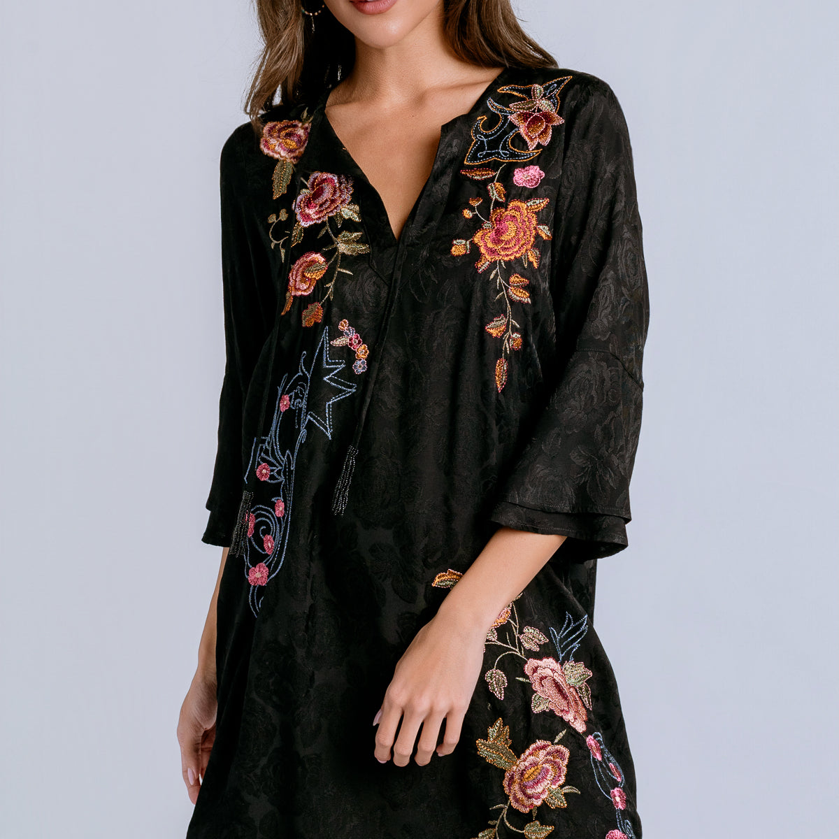 Loretta Ruffle Sleeve Dress