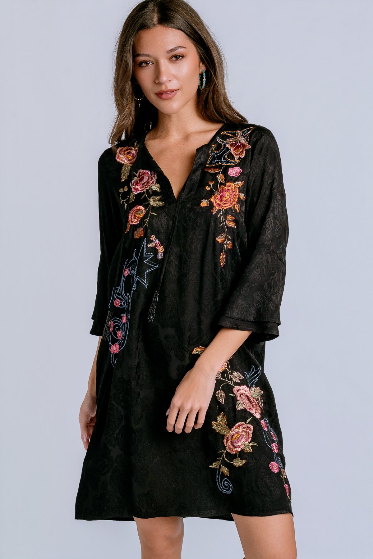 Loretta Ruffle Sleeve Dress