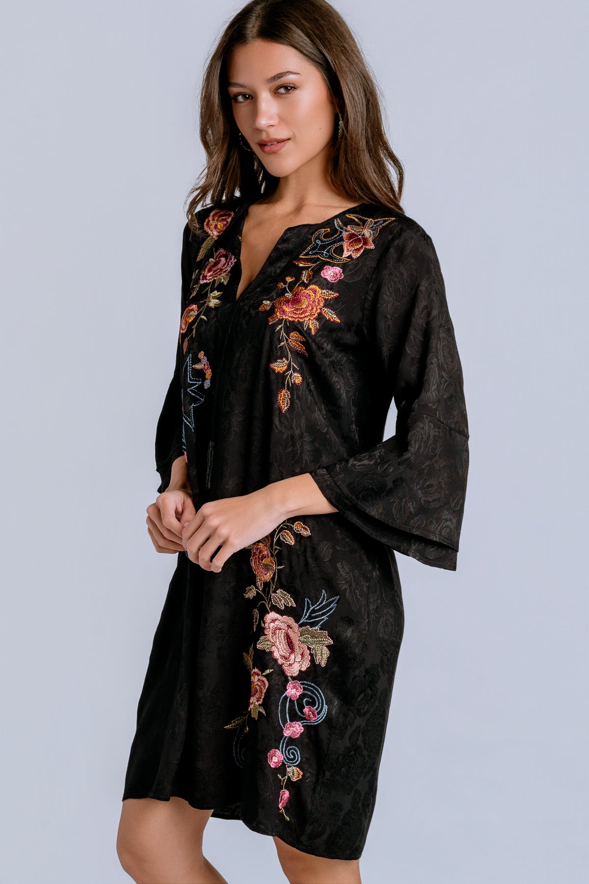 Loretta Ruffle Sleeve Dress