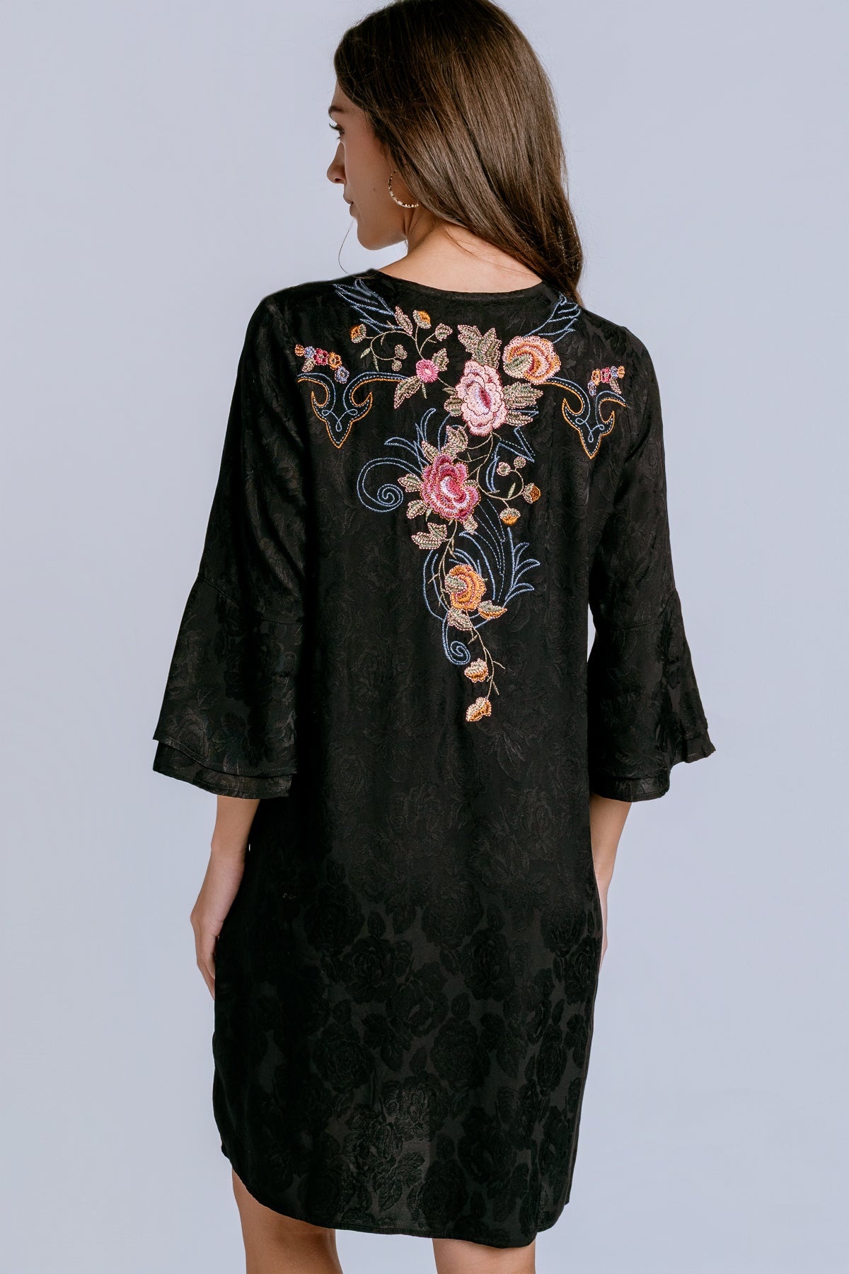 Loretta Ruffle Sleeve Dress