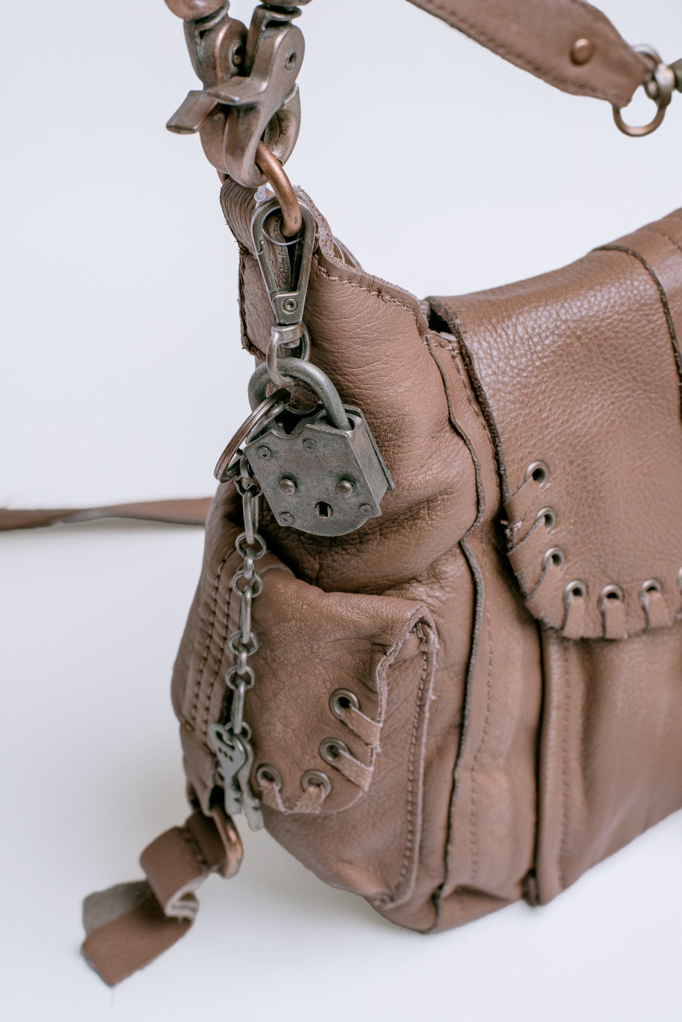 Baby Leigh Distressed Tote Bag