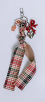 Plaid Gingerbread Bag Charm