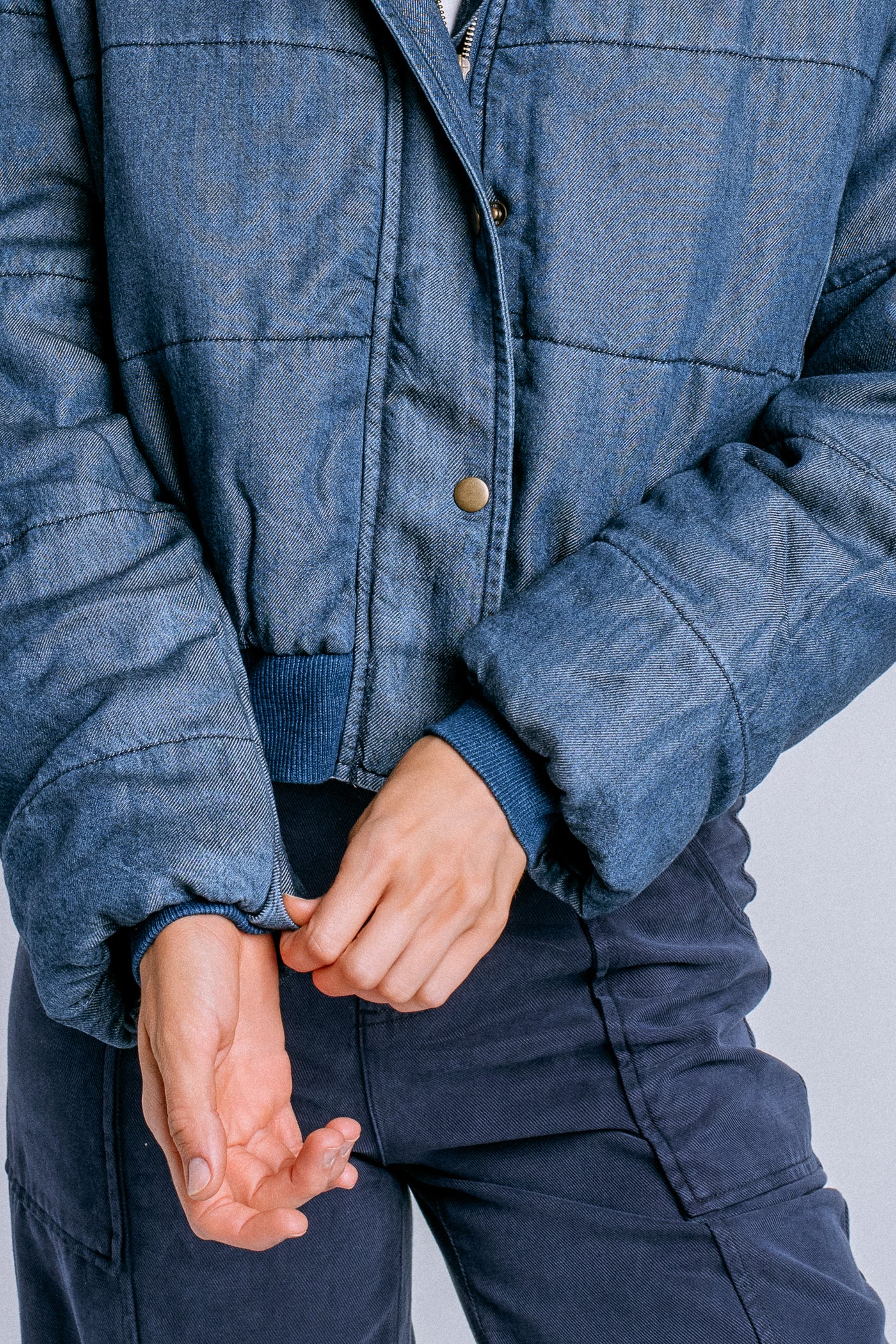 Young Fabulous & Broke Pippa Denim Puffer