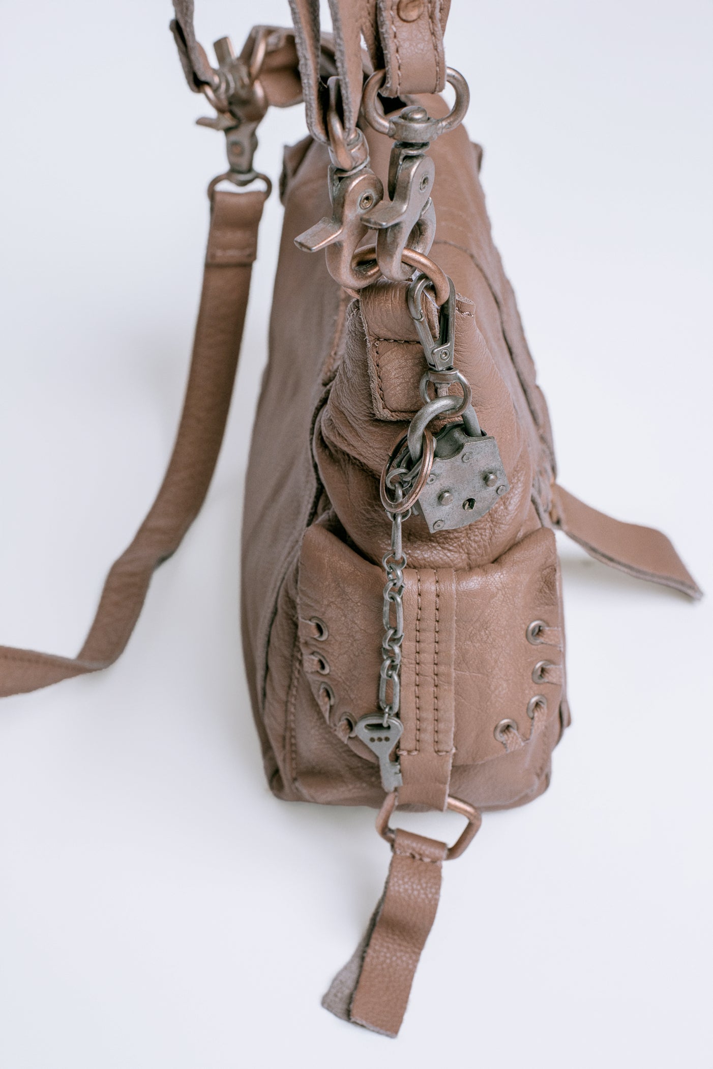 Baby Leigh Distressed Tote Bag