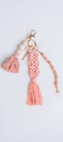 Sherwood Bridge Diamonds Pink Crochet Bag Charm