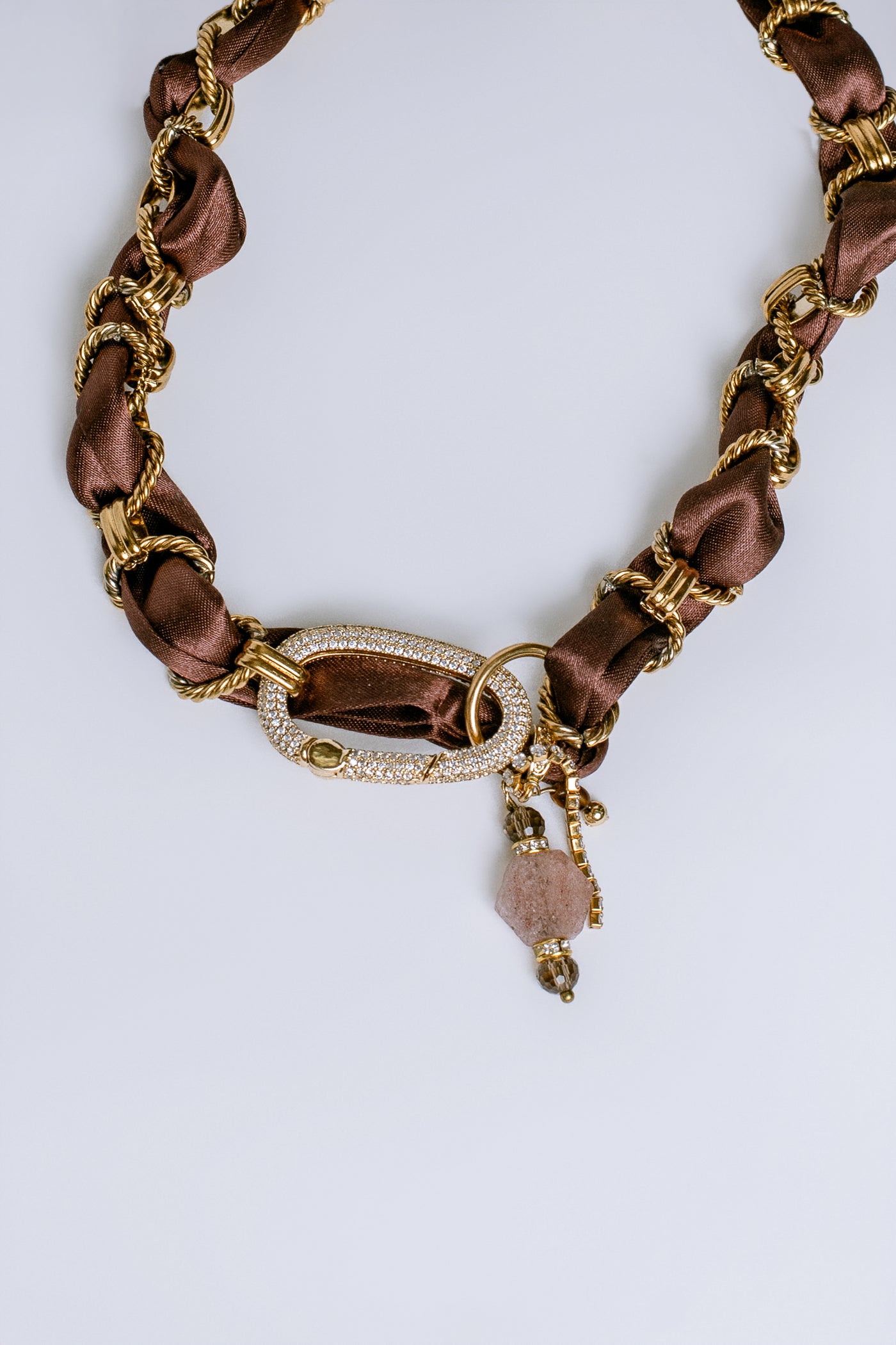 Sherwood Bridge Diamonds Charm Scarf Necklace