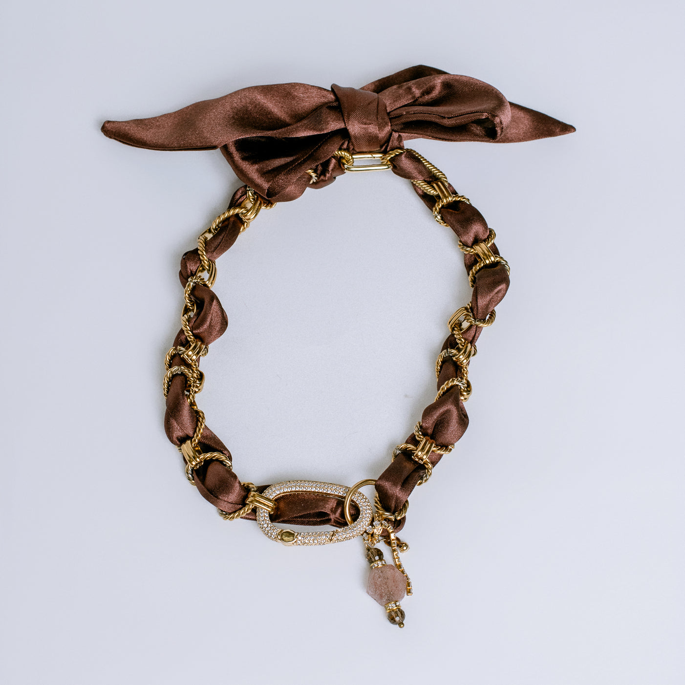 Sherwood Bridge Diamonds Charm Scarf Necklace