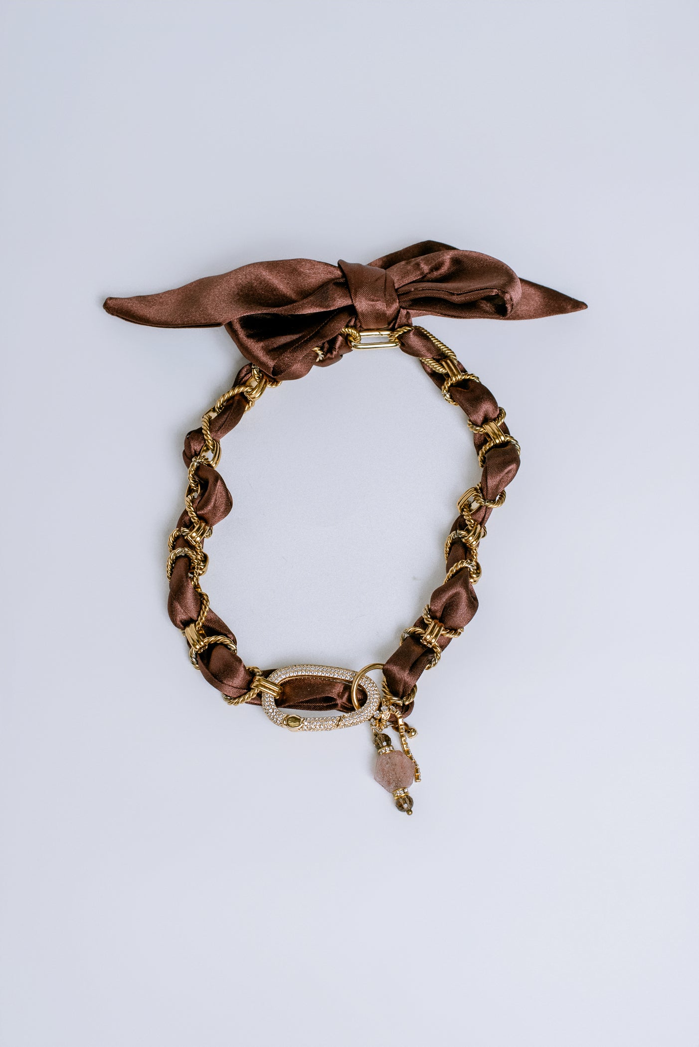 Sherwood Bridge Diamonds Charm Scarf Necklace