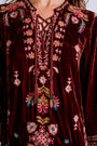 Johnny Was Brandi Velvet Tie Kimono Dress