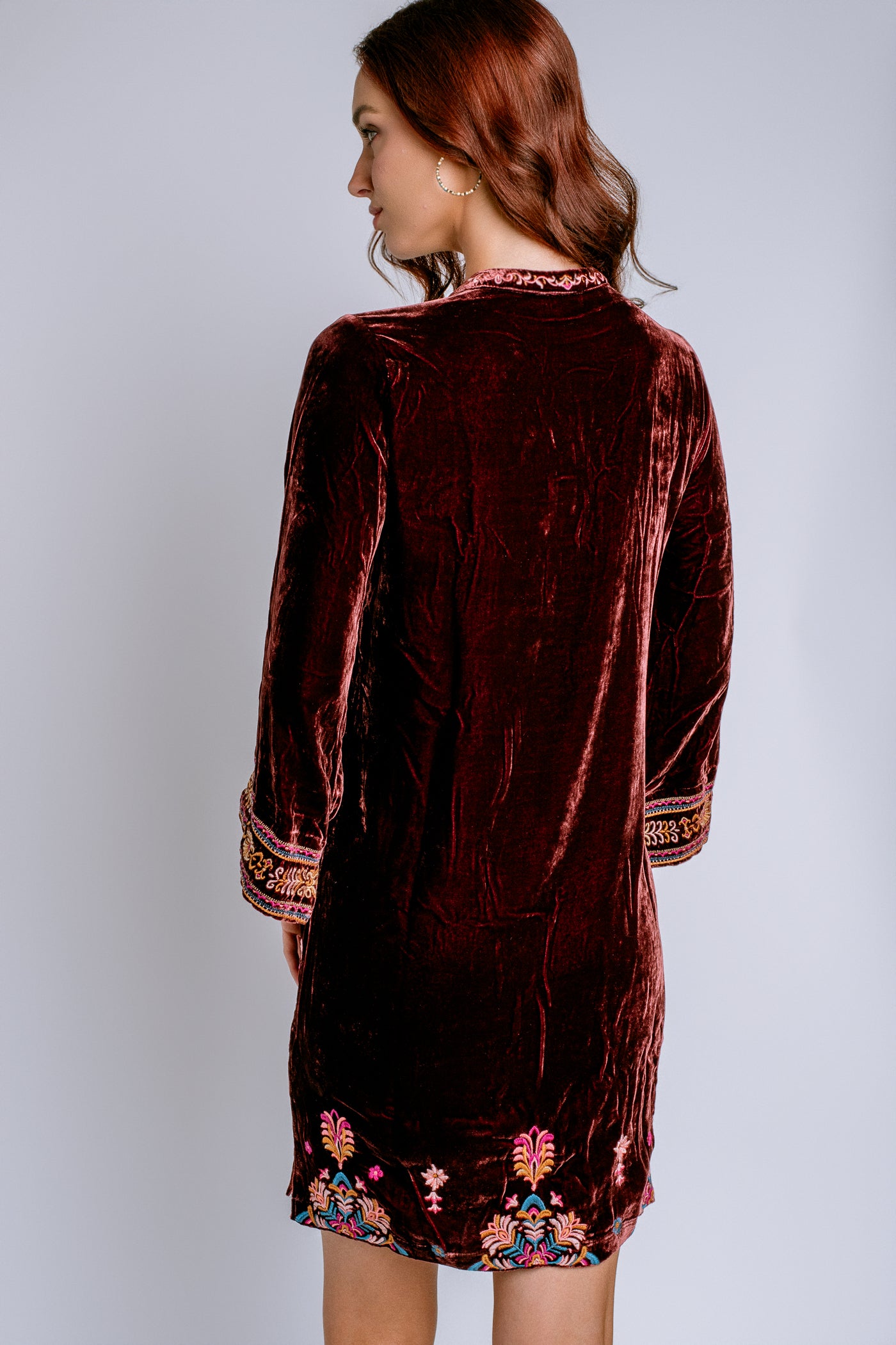 Johnny Was Brandi Velvet Tie Kimono Dress