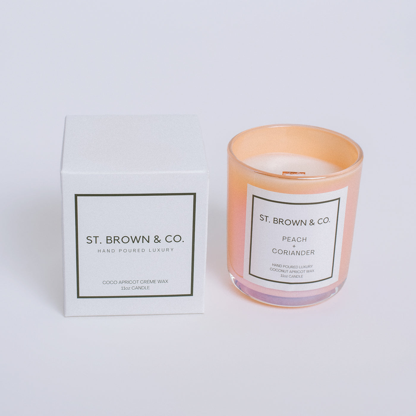 St. Brown & Co. Peach + Coriander Candle