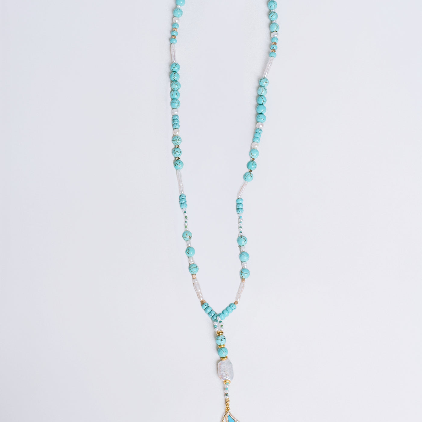 Sherwood Bridge Diamonds Turquoise Butterfly Necklace