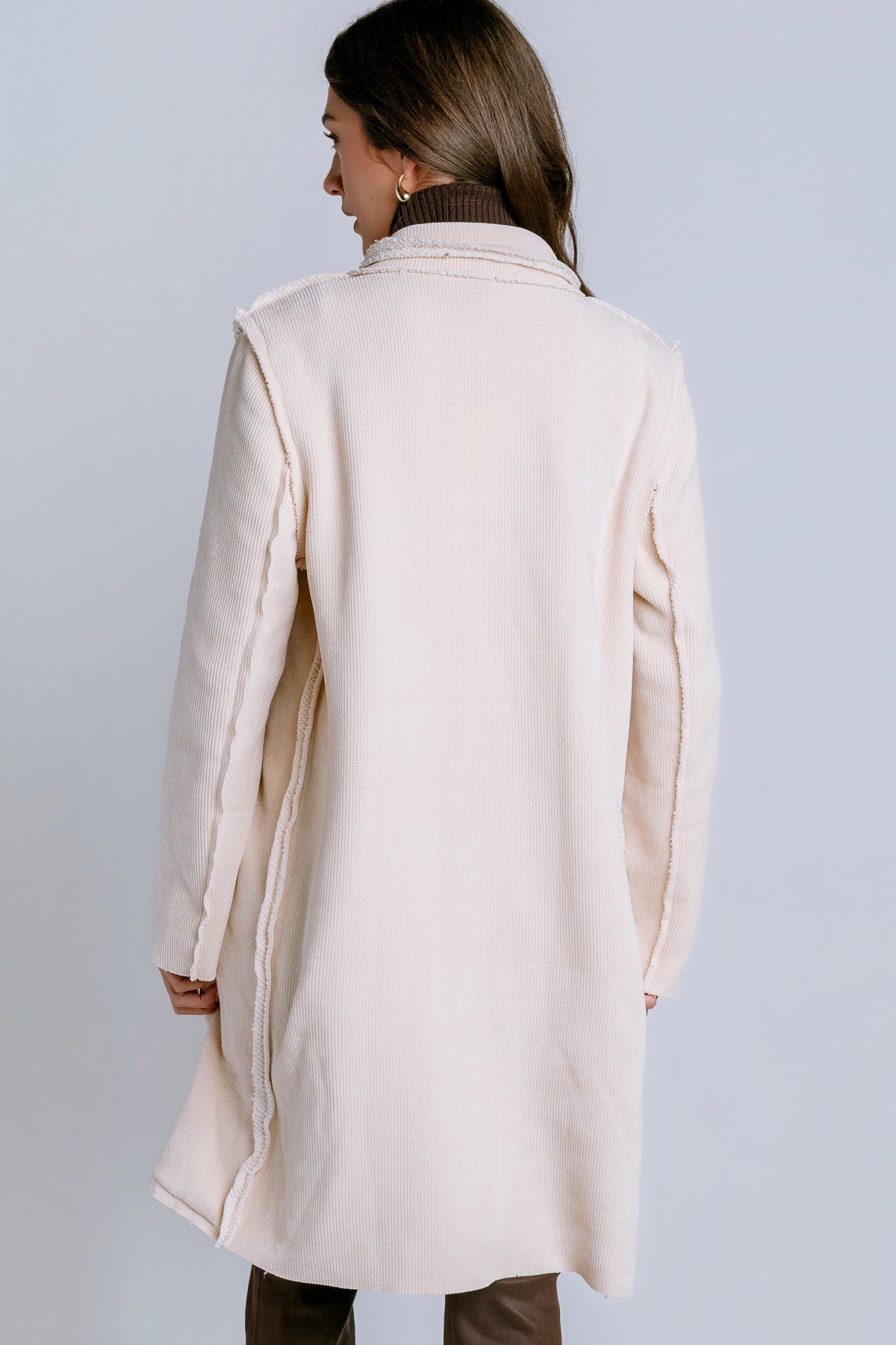 Stand Collar Corduroy Car Coat