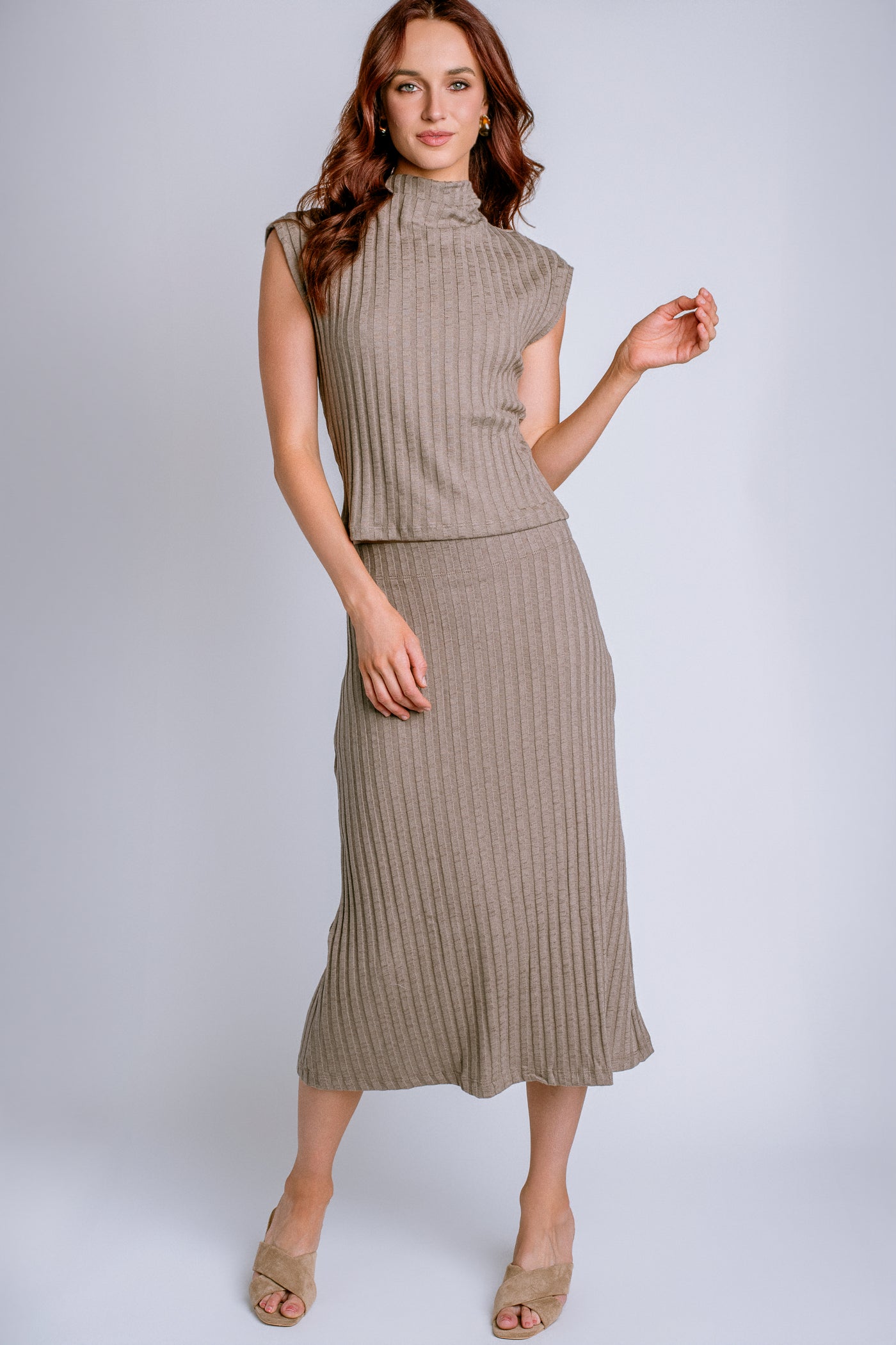 Michael Stars Nara Mock Neck Top