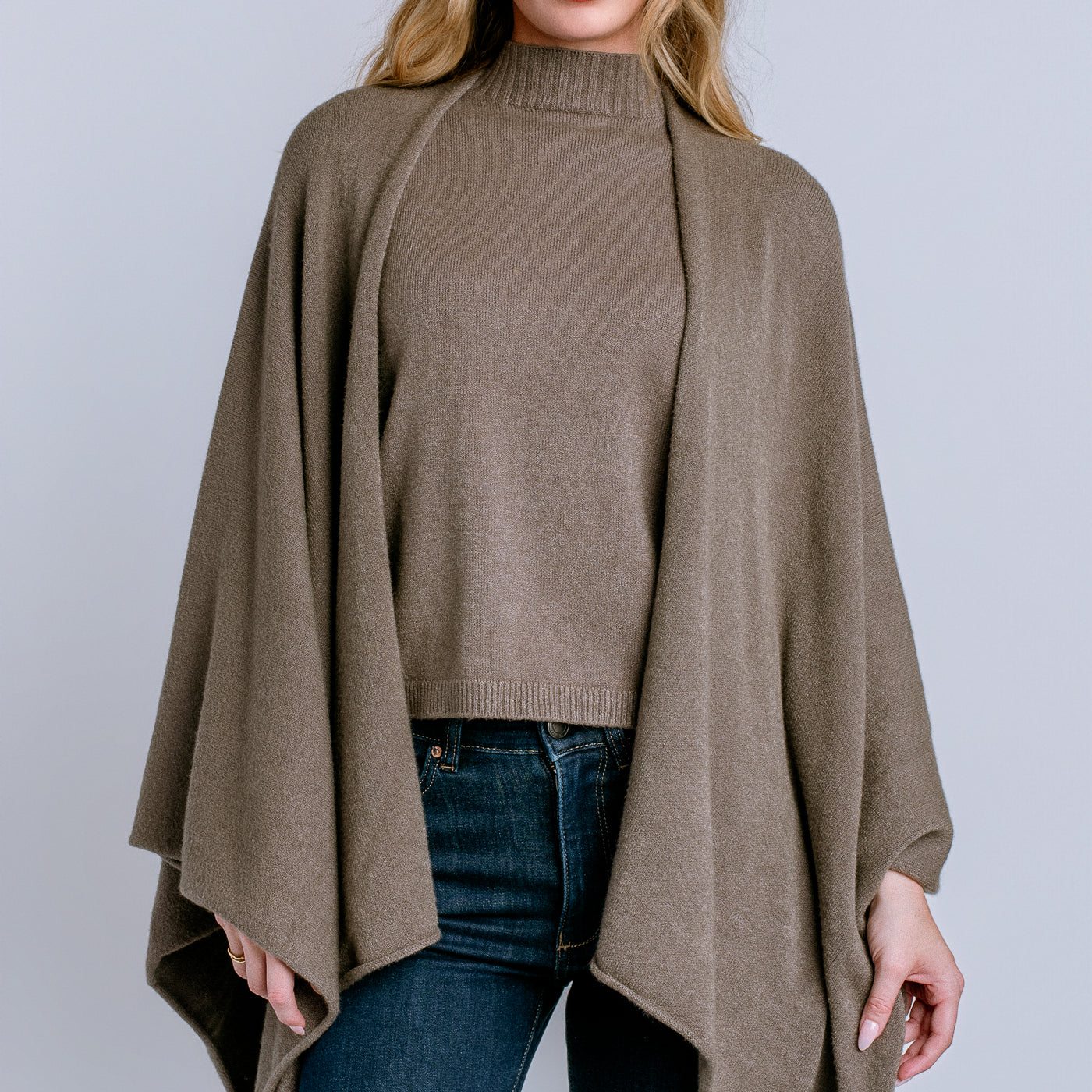 Knit Dolman Open Cardigan