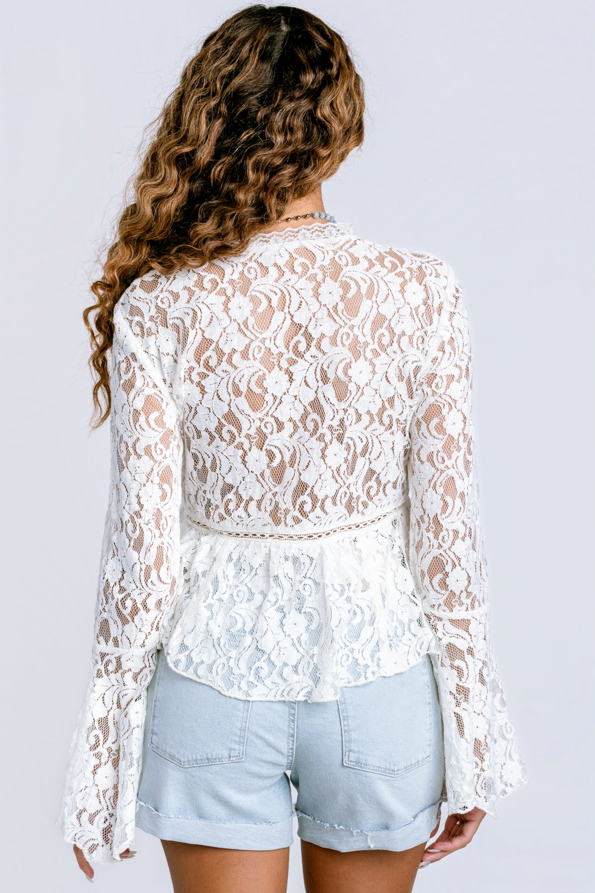 Free People Whispering Love Lace Top