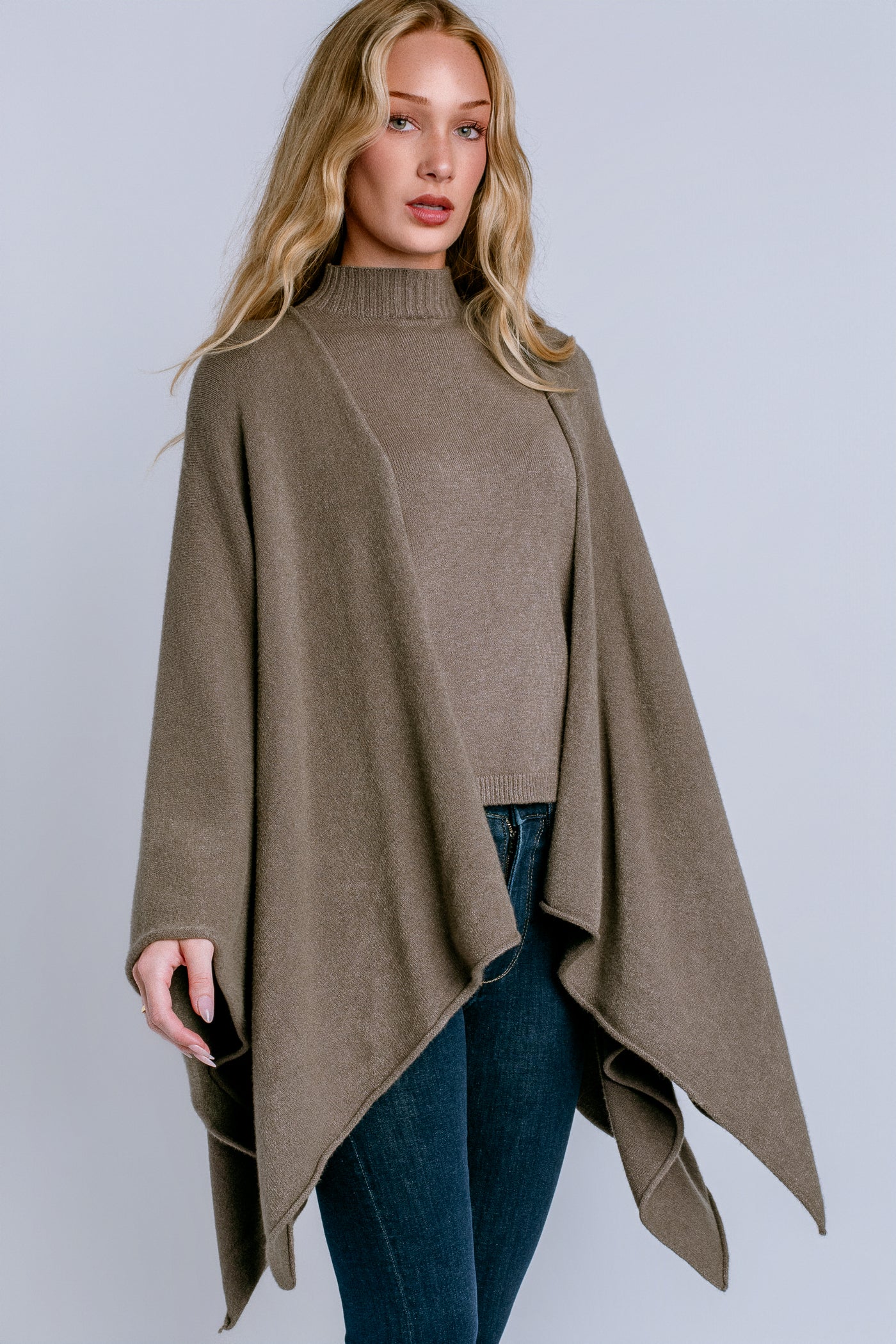 Knit Dolman Open Cardigan