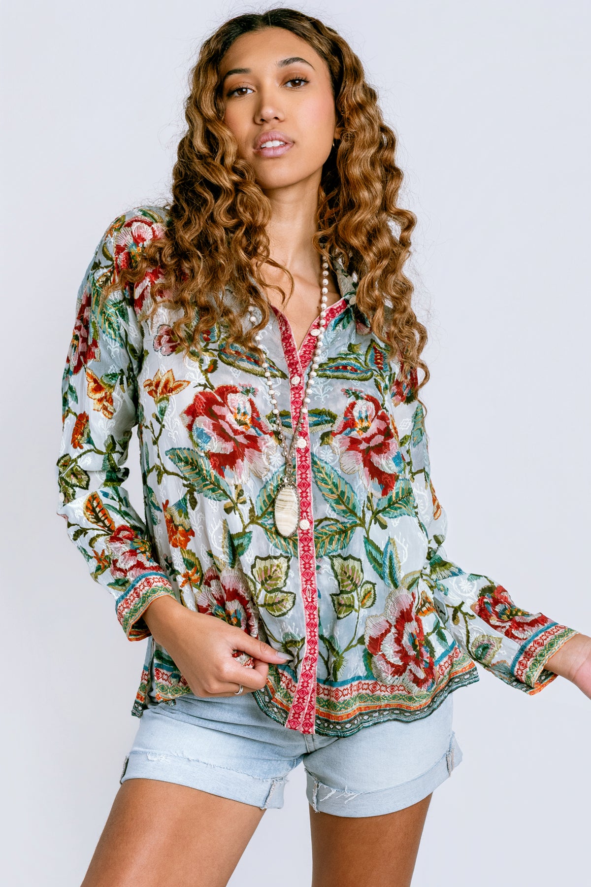 Johnny Was The Audrey Button Up