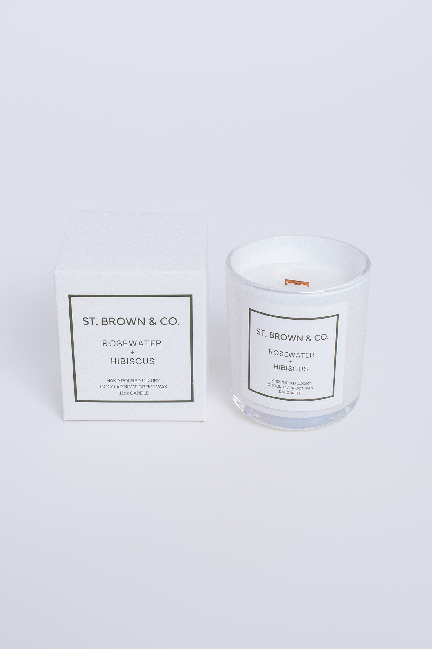 St. Brown & Co. Rosewater + Hibiscus Candle
