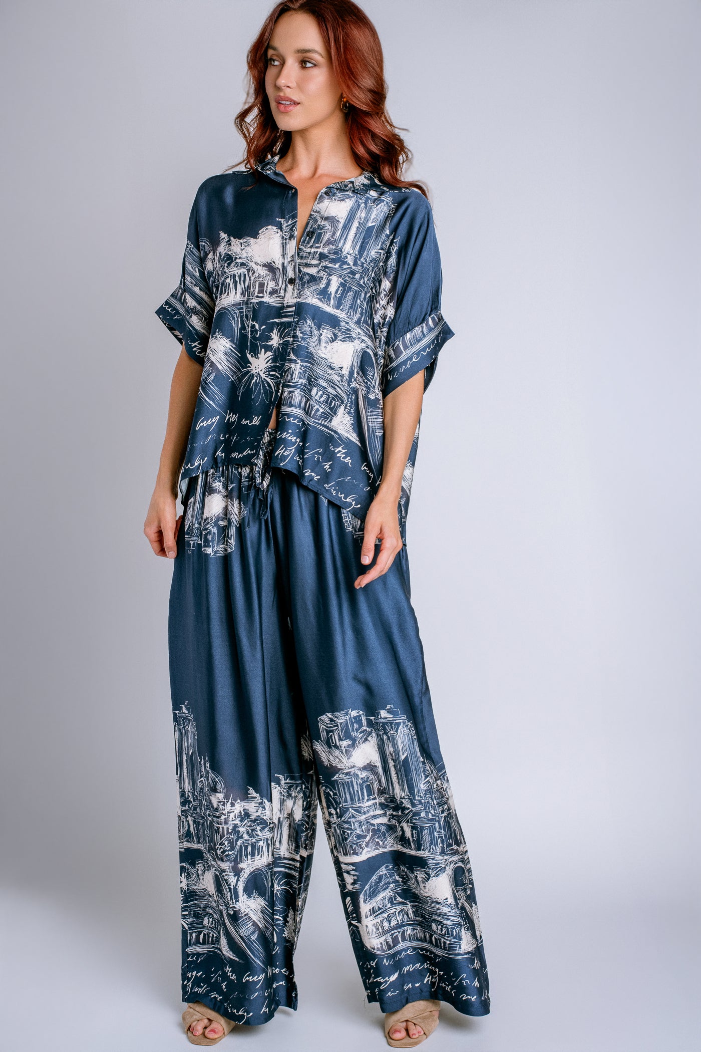 Milio Milano Colosseum Rome Print Palazzo Pant