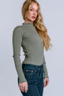 Nation LTD Brenna Mock Neck Top