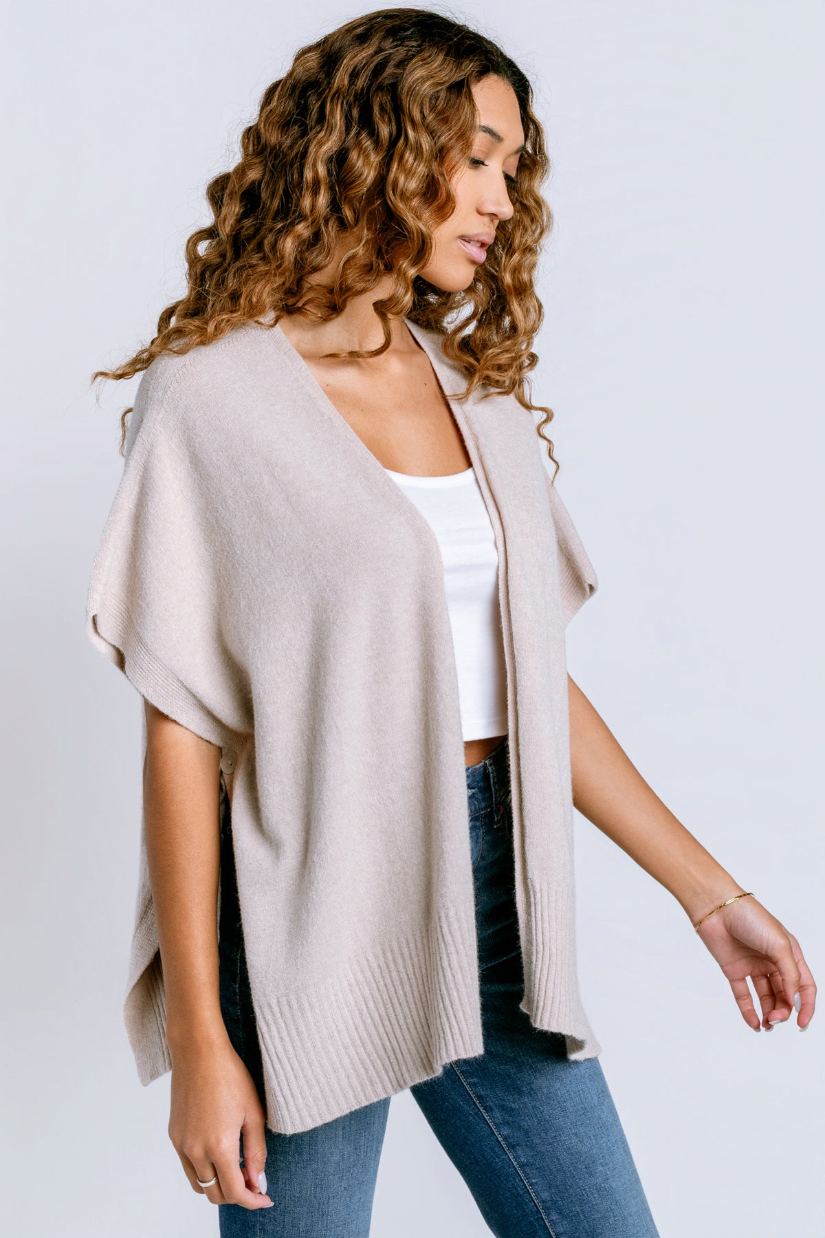 Milio Milano Ultra Soft Side Button Cardi