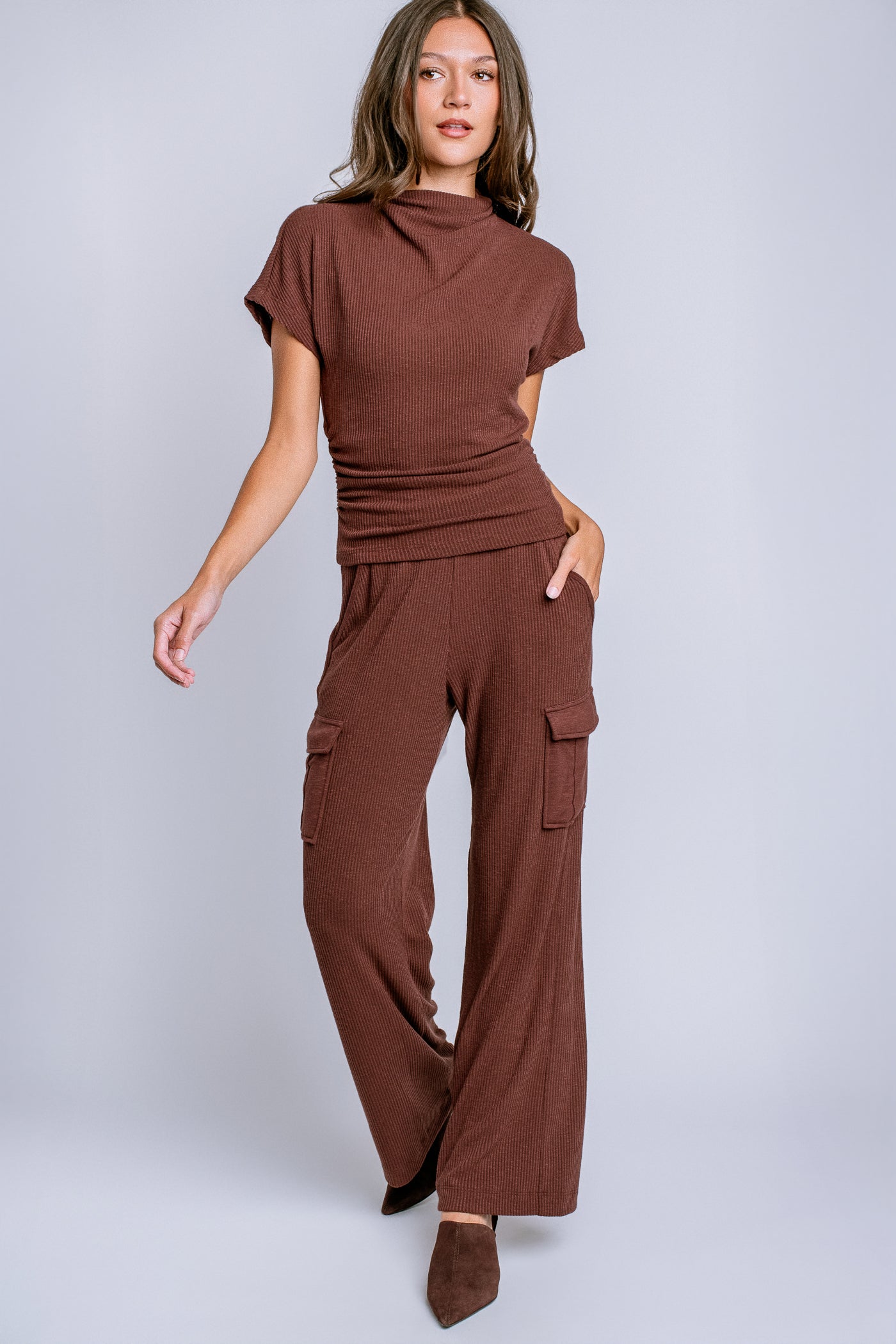 Michael Stars Avery Ribbed Cargo Pant
