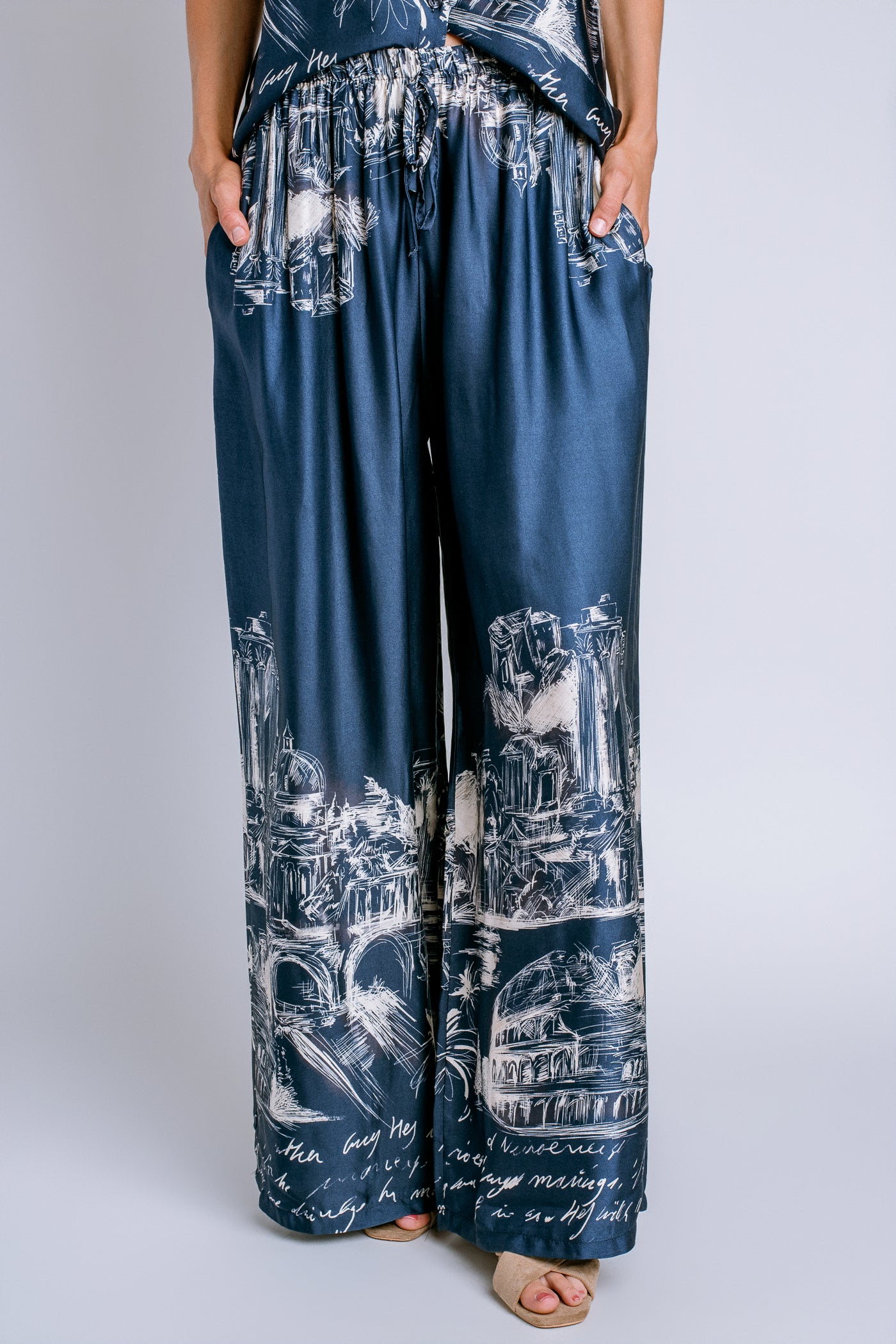 Milio Milano Colosseum Rome Print Palazzo Pant