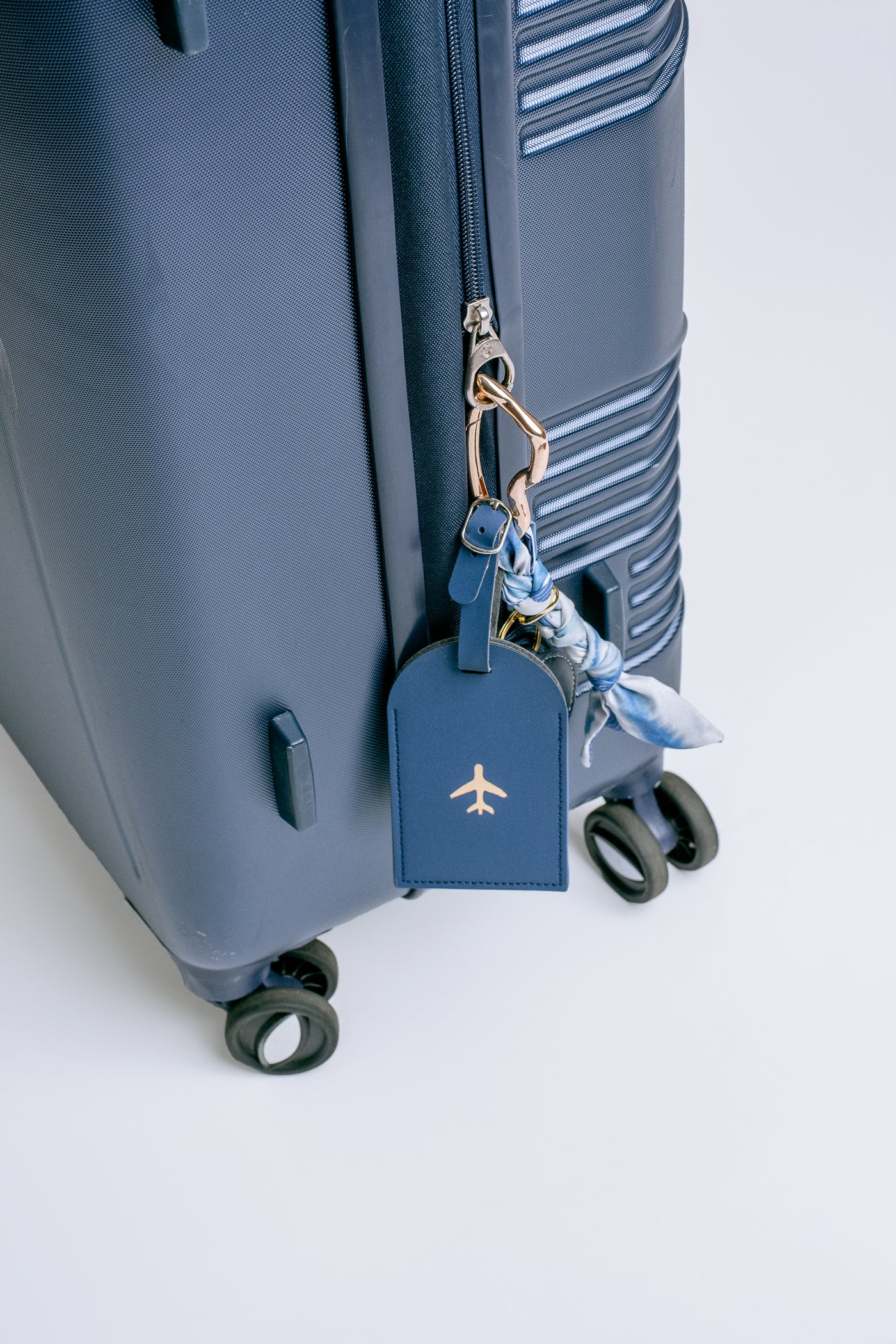 Navy Travel Bag Charm