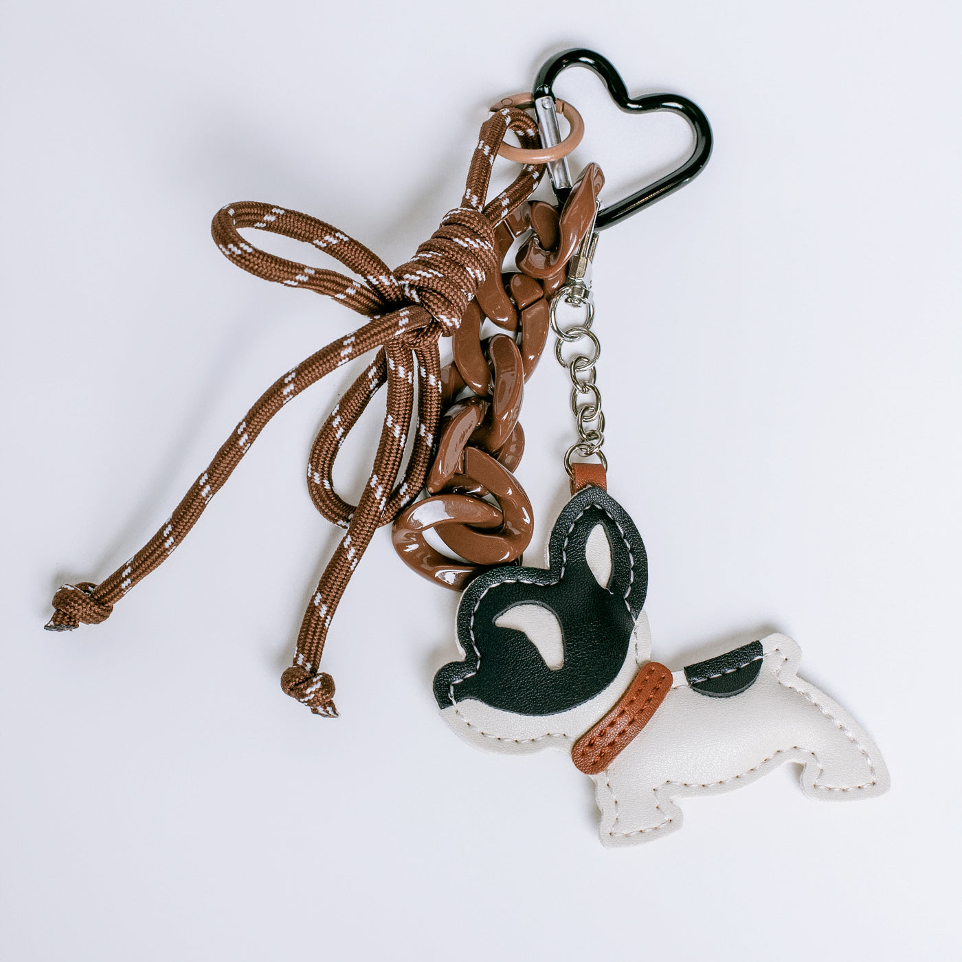 Brown Frenchie Bag Charm