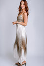 Milio Milano Sunburst Print Maxi Dress