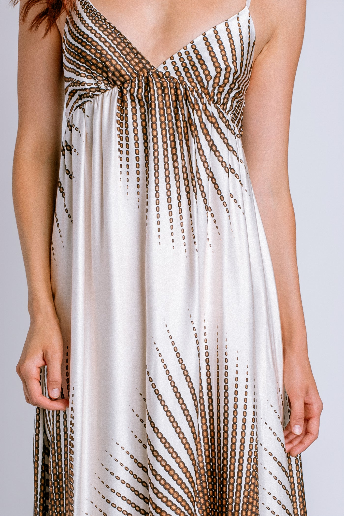 Milio Milano Sunburst Print Maxi Dress
