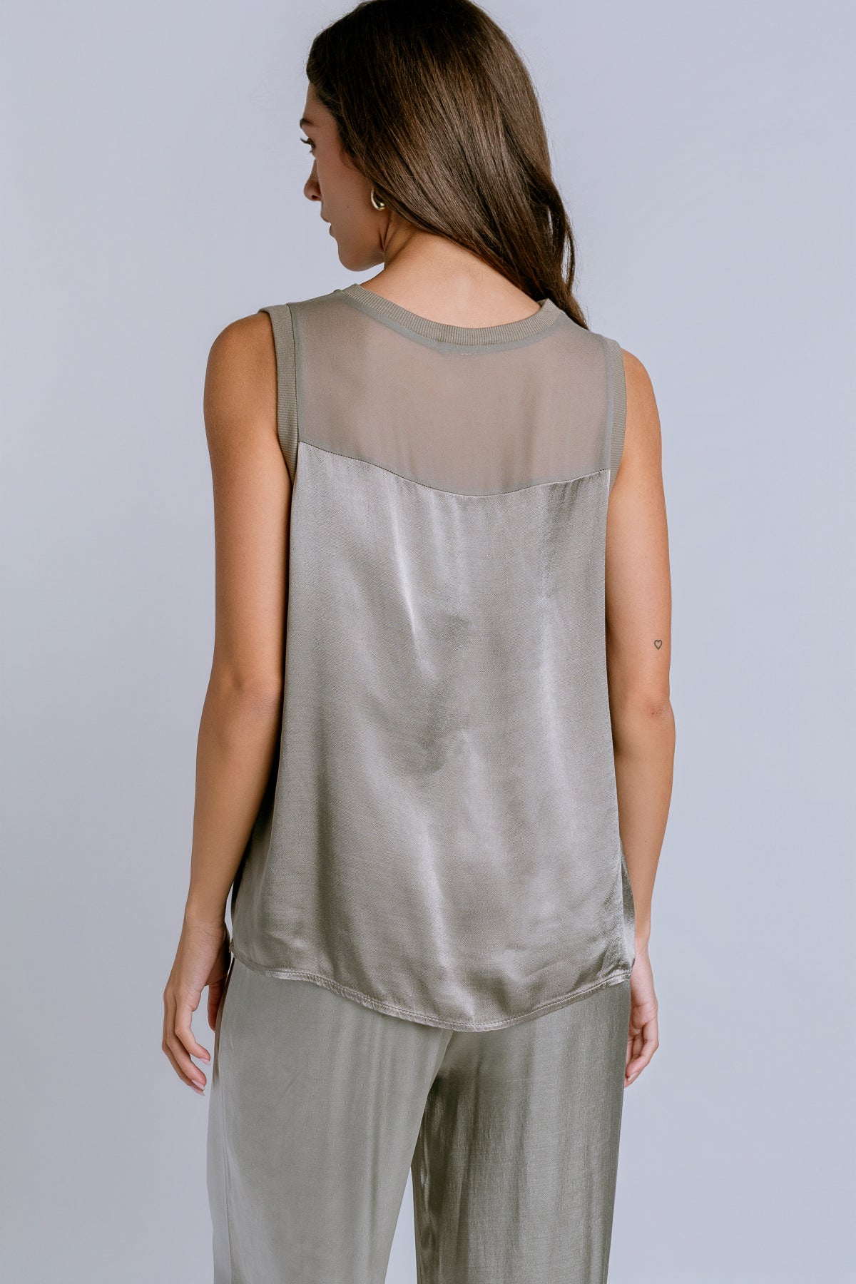 Chiffon Contrast Top