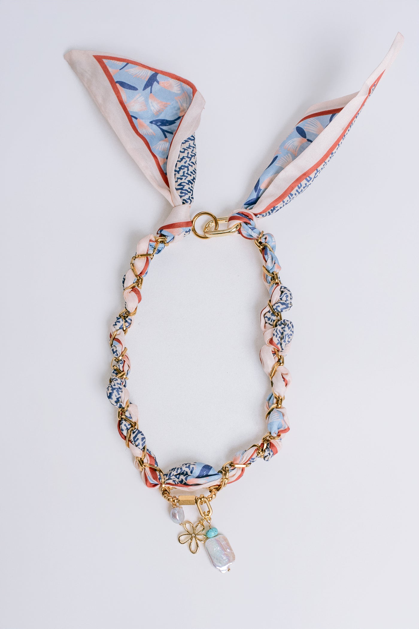Sherwood Bridge Diamonds Charm Scarf Necklace