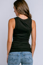 Michael Stars Blanche Ruched Side Tank