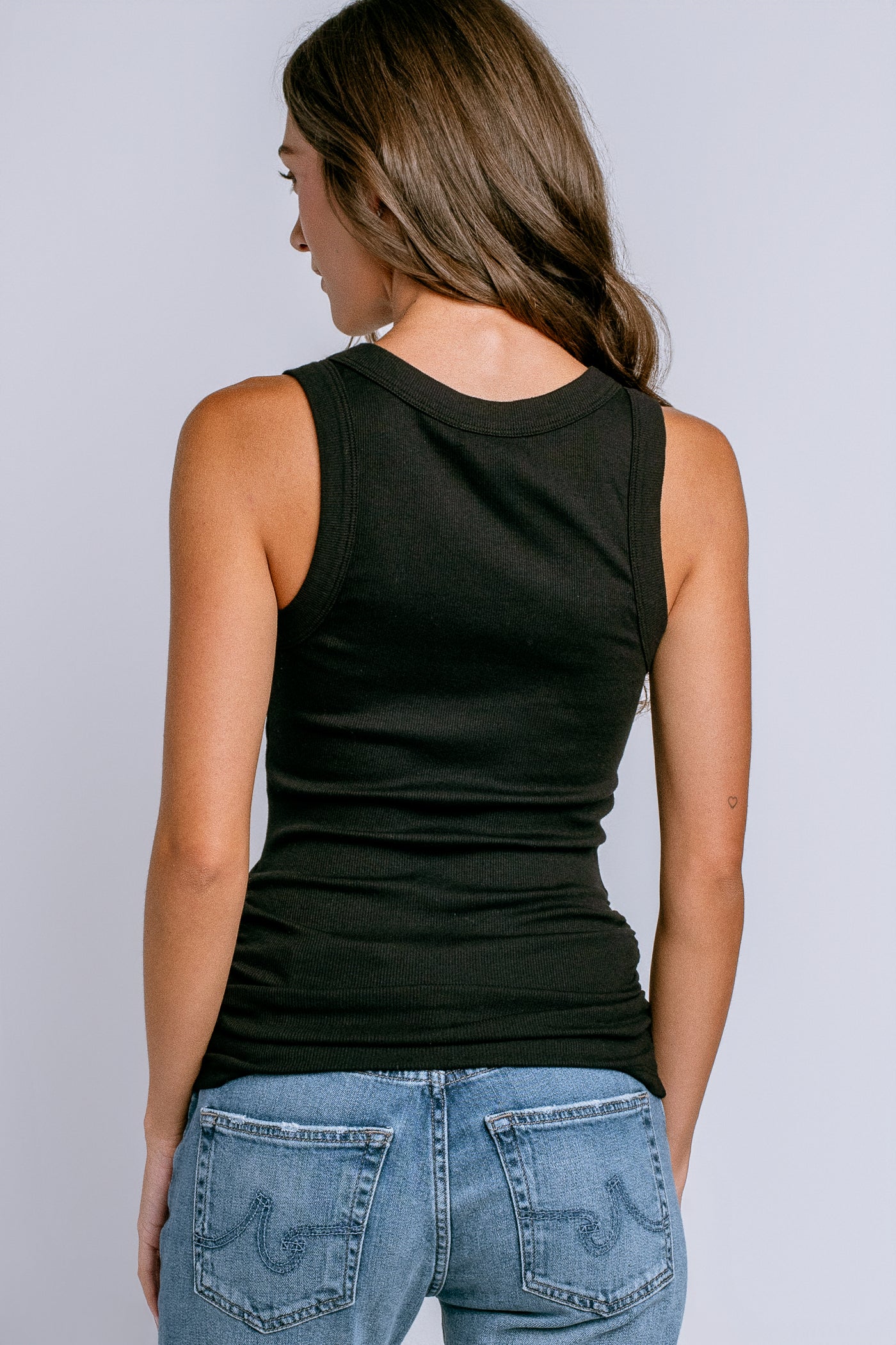 Michael Stars Blanche Ruched Side Tank