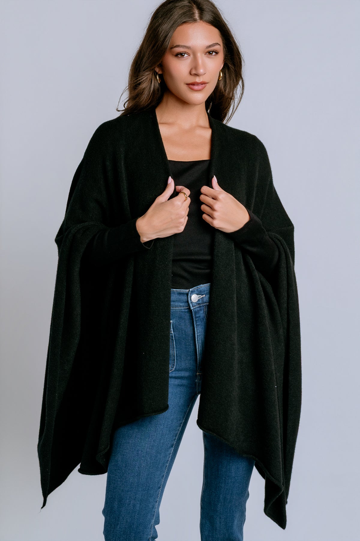Knit Dolman Open Cardigan