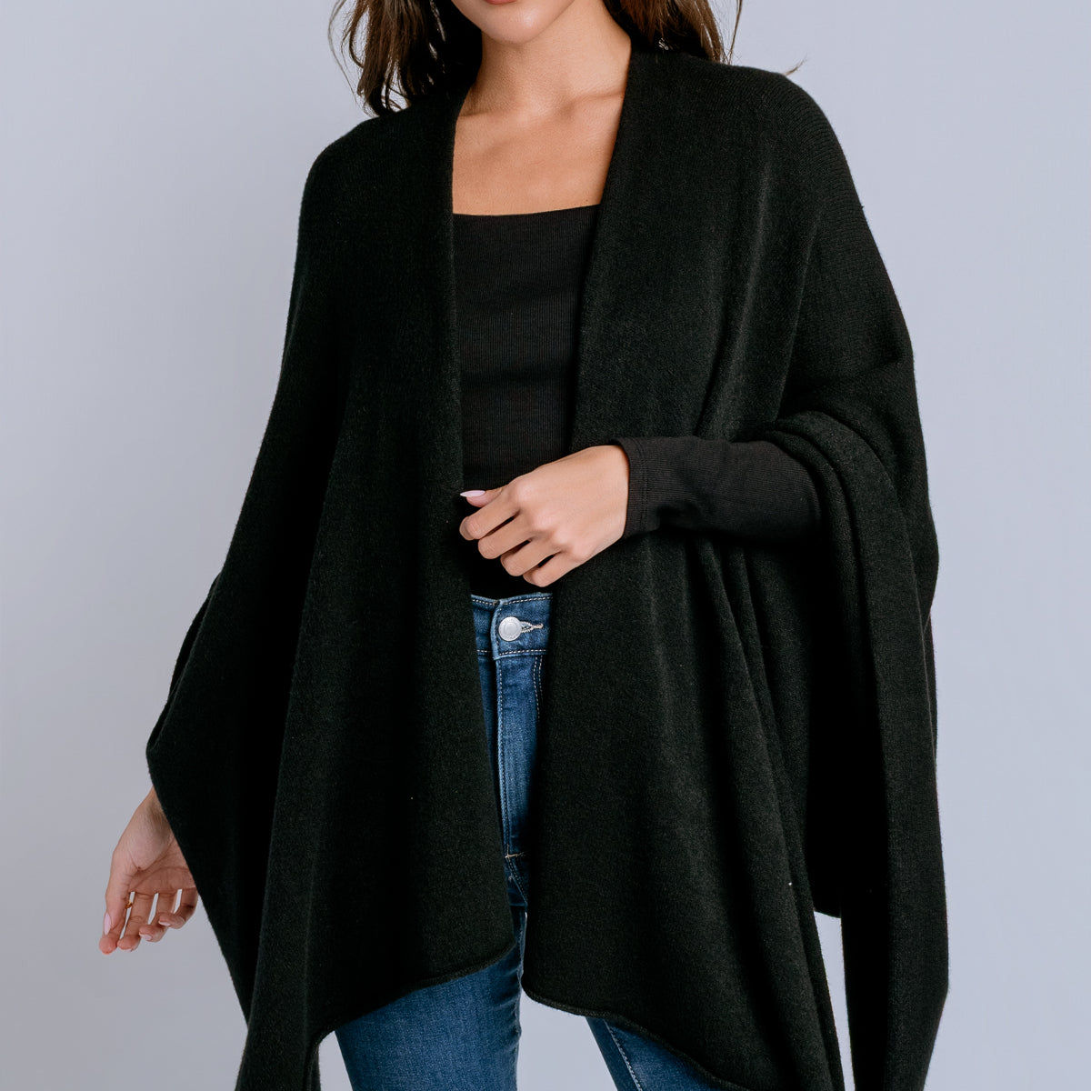 Knit Dolman Open Cardigan