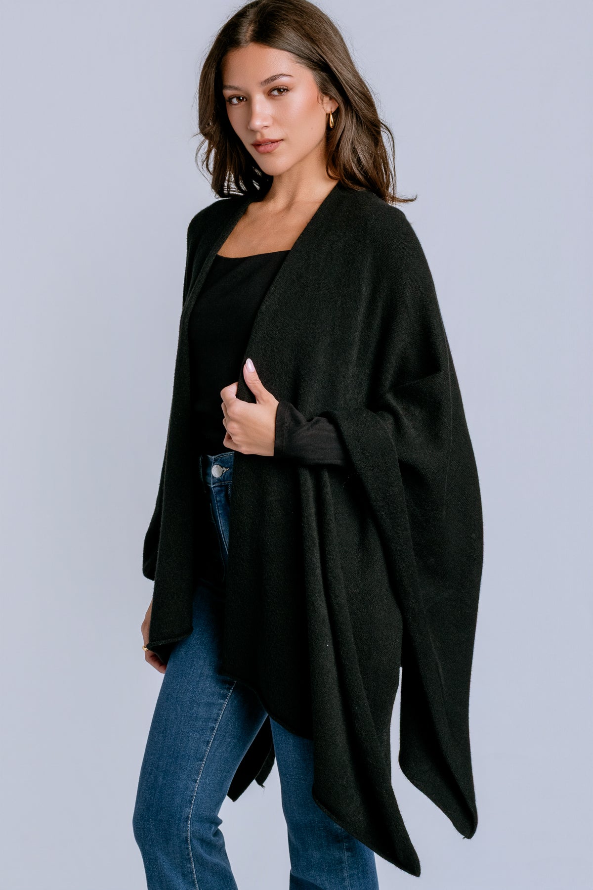 Knit Dolman Open Cardigan