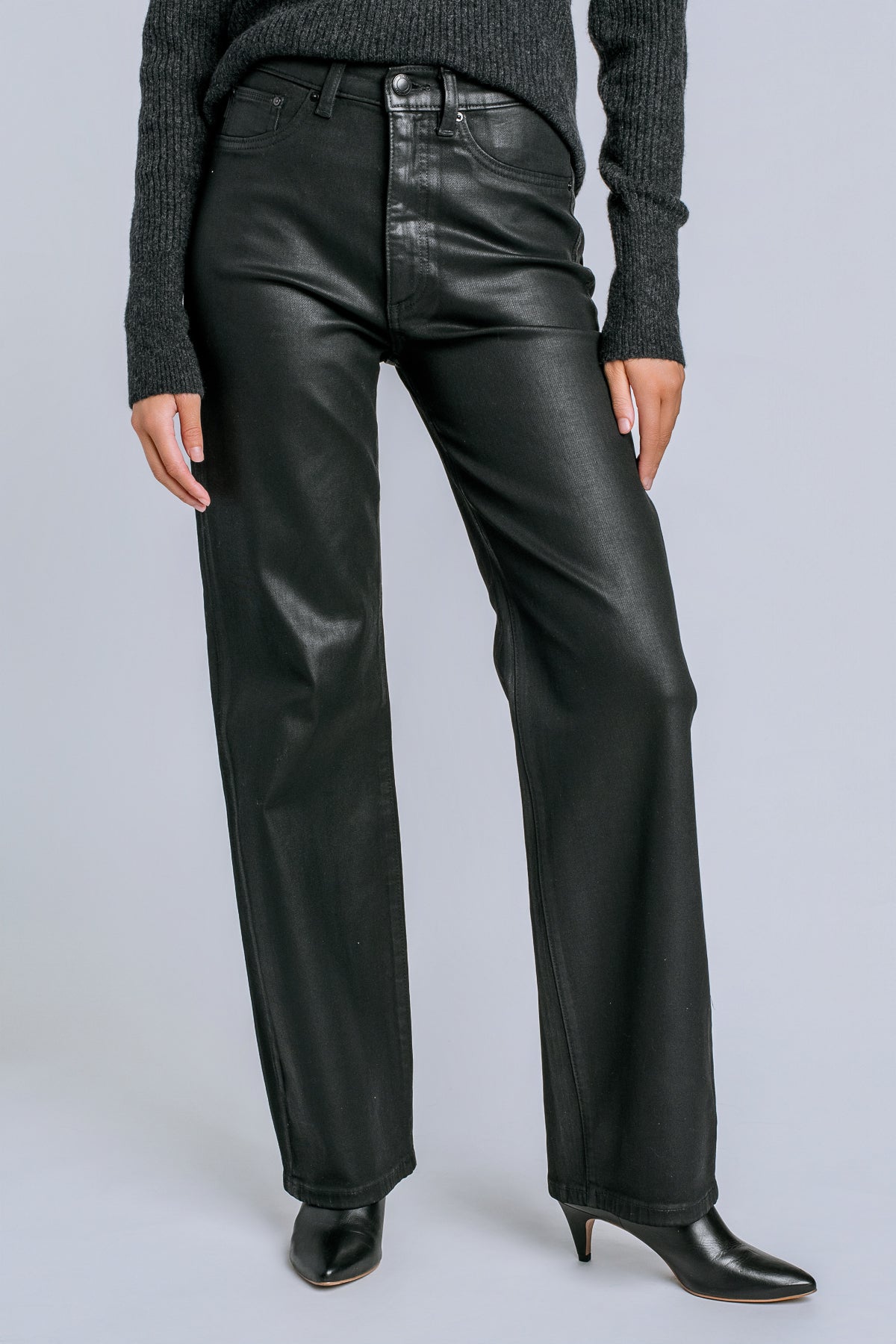 DL1961 Karmine Refined Coated Wide Leg