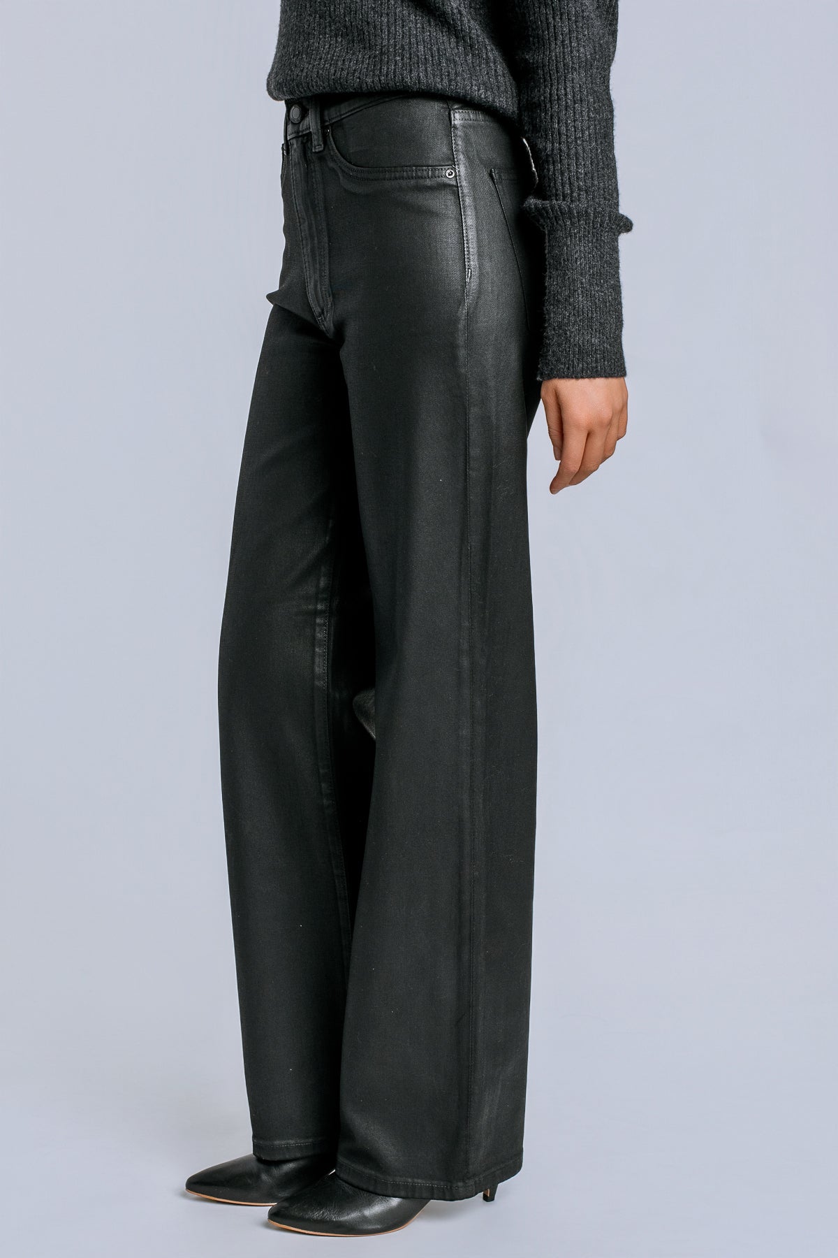 DL1961 Karmine Refined Coated Wide Leg