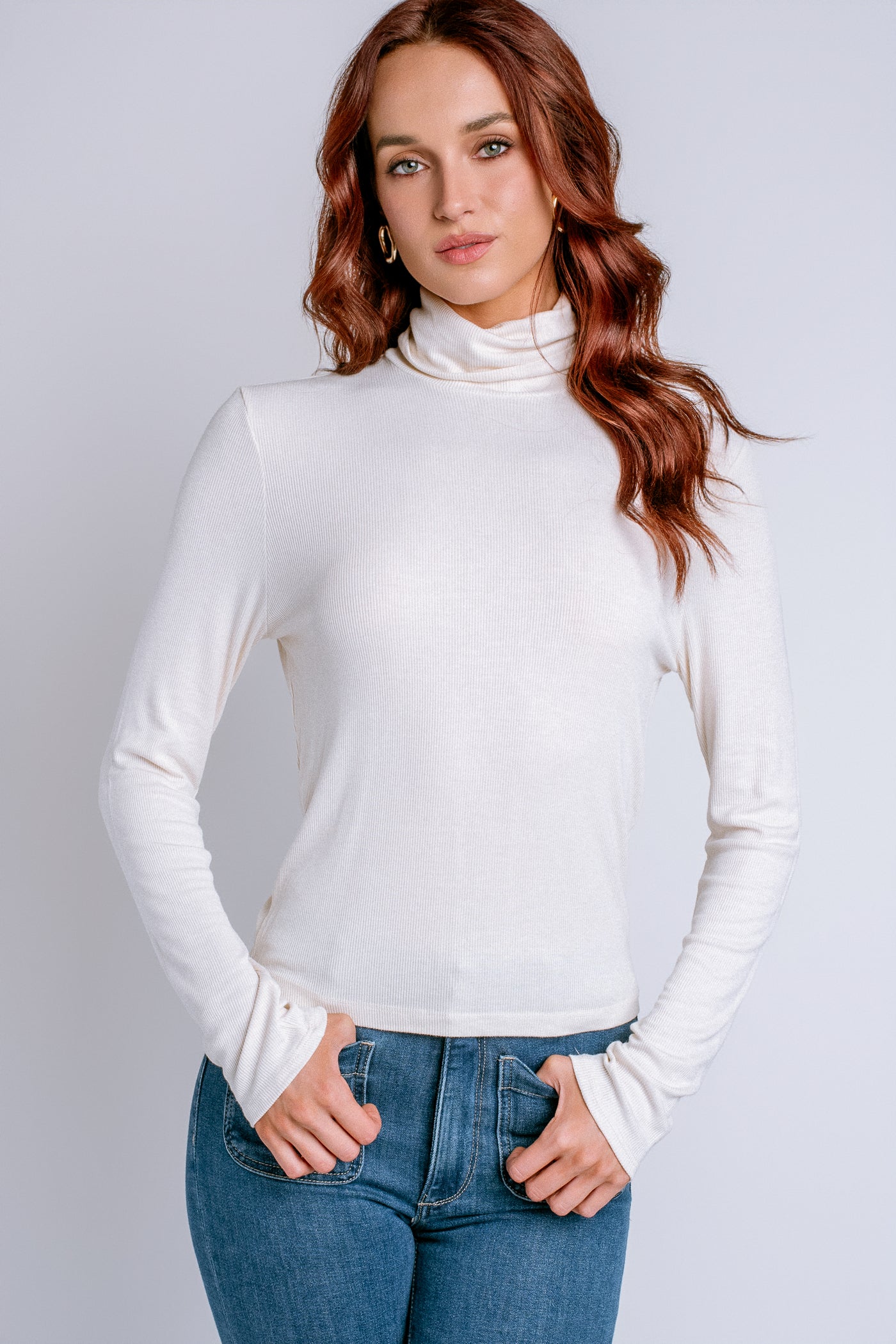 Michael Stars Tara Crop Turtleneck