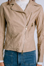 Milio Milano Crinkle Leather Biker Jacket