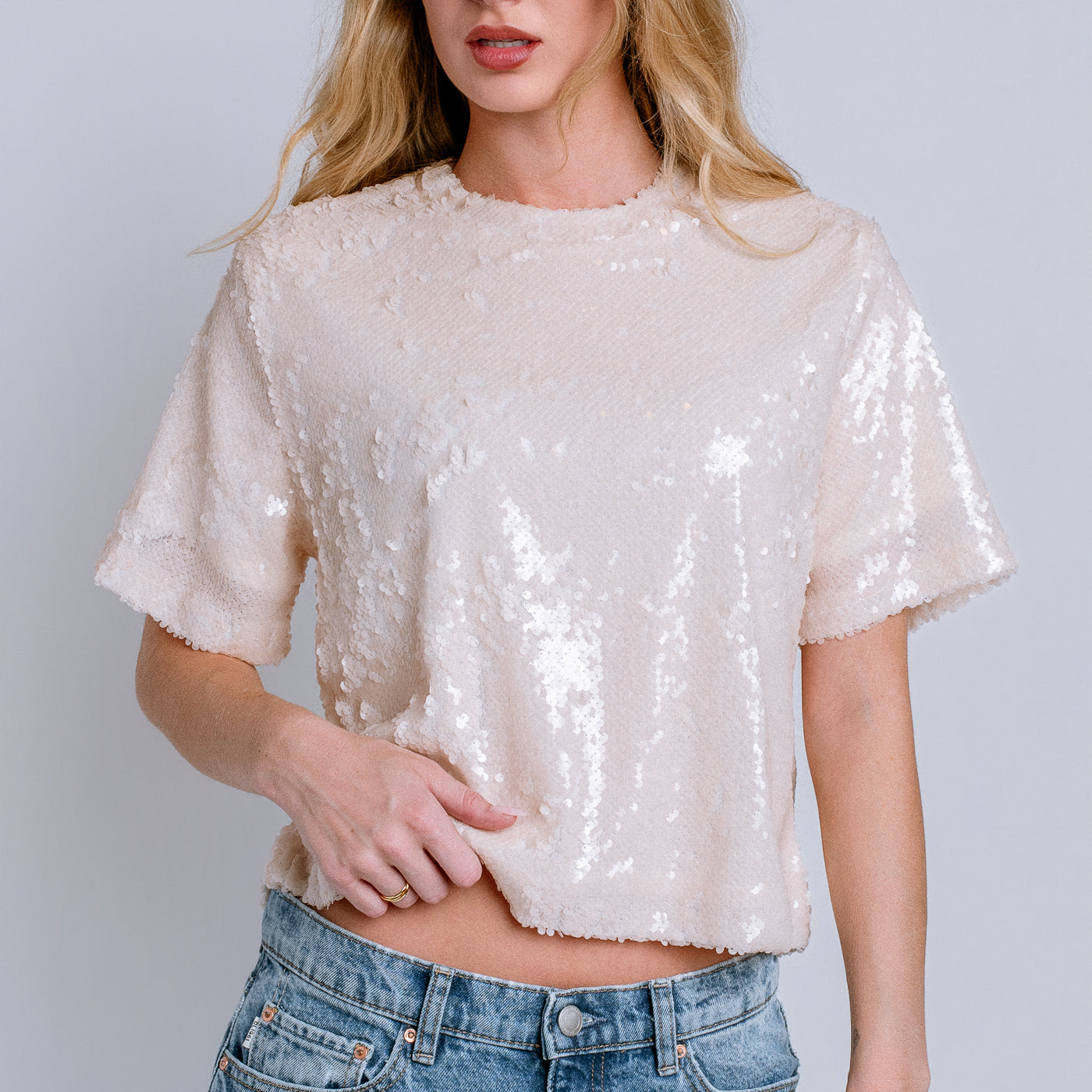 Logan Sequin Top