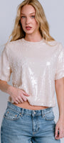 Logan Sequin Top